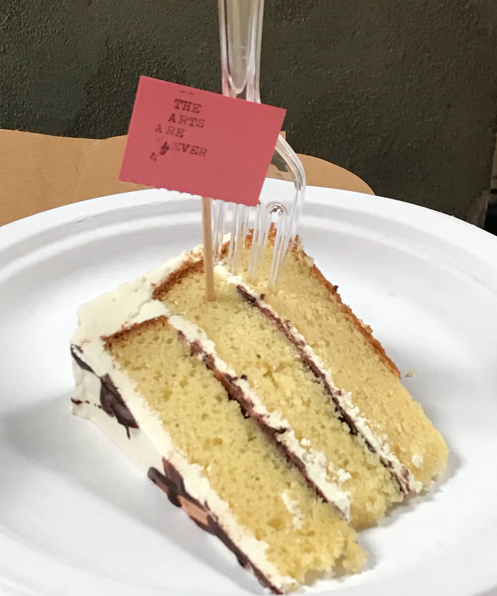 tigerbeat's tweet photo. Still Save @NEAarts #ProtestCakes @100DaysAction @SoEx_SF to eat til 5 pm https://t.co/0ahq6VF90s #100DaysAction #SavetheNEA #ArtsAdvocacy https://t.co/CKNadEvItS