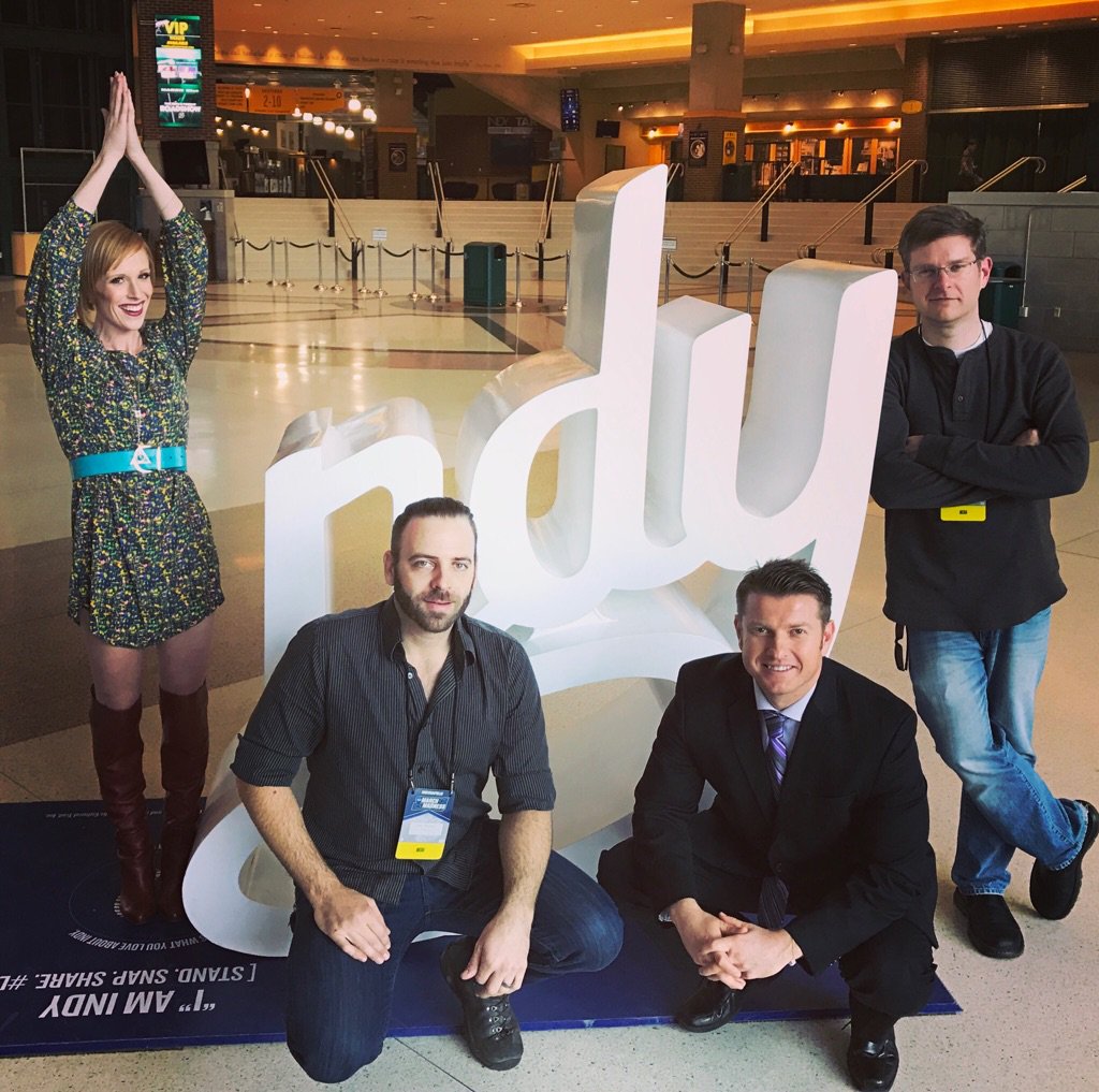 WHAS11Kent's tweet photo. Our crew in Indy... @WHAS11Whitney @camsixteen @GoldringNick @WHAS11 https://t.co/pDWSUxgX7v