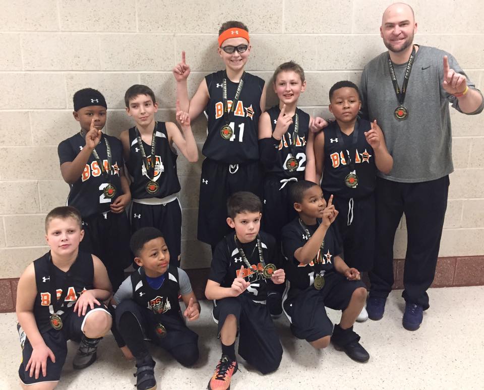 LaneReaper's tweet image. Class of 2025 BSA Scorpion Champions in Pittsburgh Spring Invitational @PGHbballReport @bsahoops
