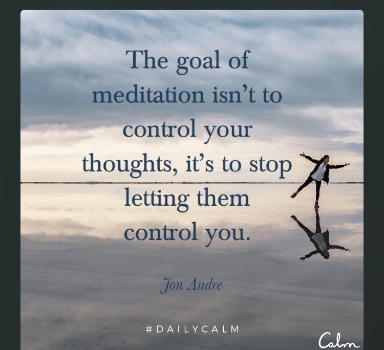Rene D. Zweig, Ph.d. On Twitter: "The Goal Of #Meditation Isn't To Control  Your Thoughts But To Change Your Relationship To Your Thoughts. #Dailycalm  #Mindfulness Https://T.co/Benxkualpo" / Twitter