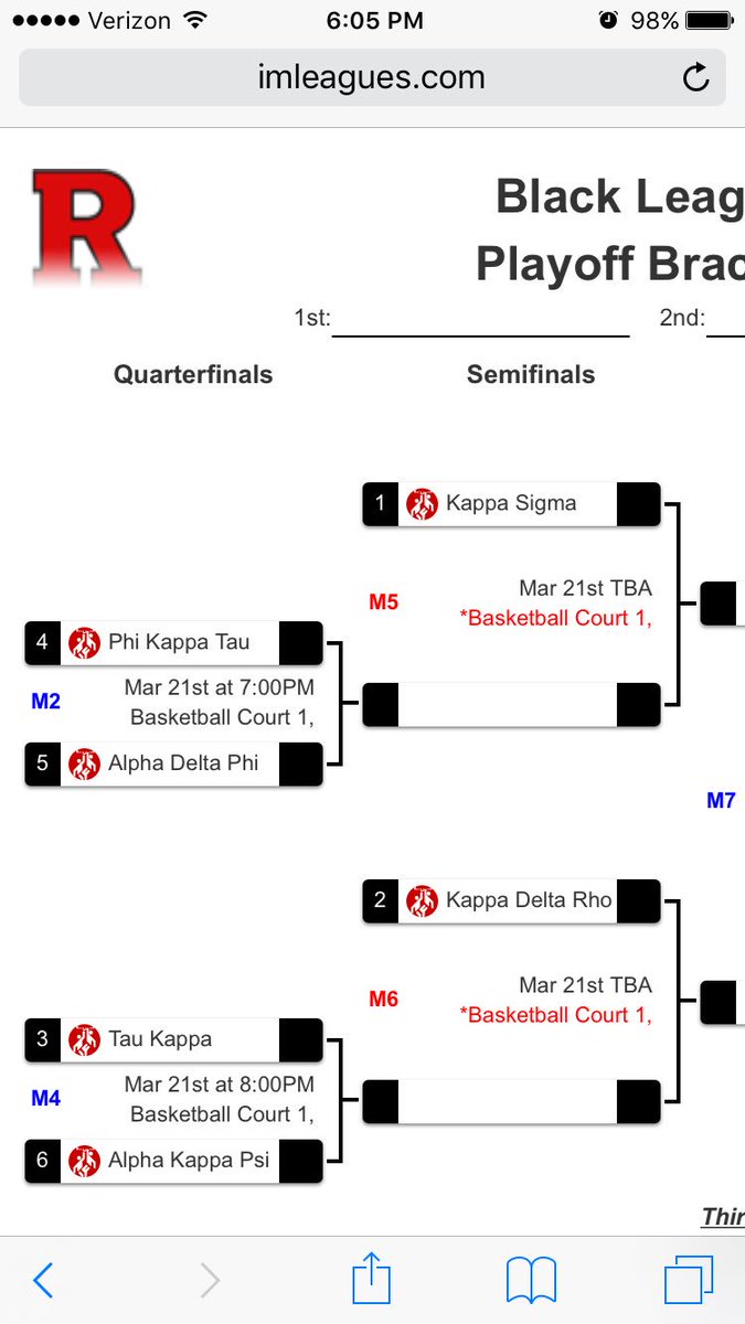 Here is the Black League Basketball playoff bracket. Playoffs start this week stay tuned to read profiles of each team tomorrow!!