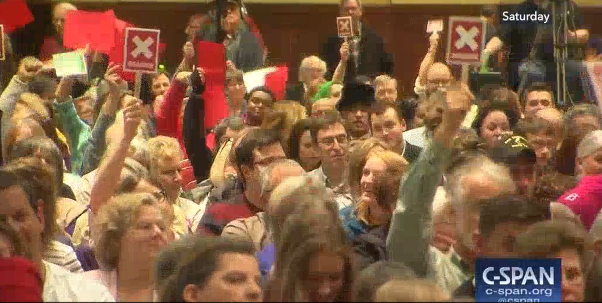 tomangell's tweet image. This is how West Virginians reacted when Sen. Manchin implied marijuana’s a gateway drug.

Video link in Mon MarijuanaMoment.net email.