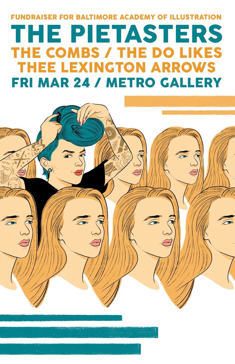 People of Baltimore come out and support <a href="/BmoreAcademy/">BAI</a> with us and the  <a href="/pietasters/">The Pietasters</a>! Friday 3/24 Tix @ themetrogallery.net/event/1420925 #
