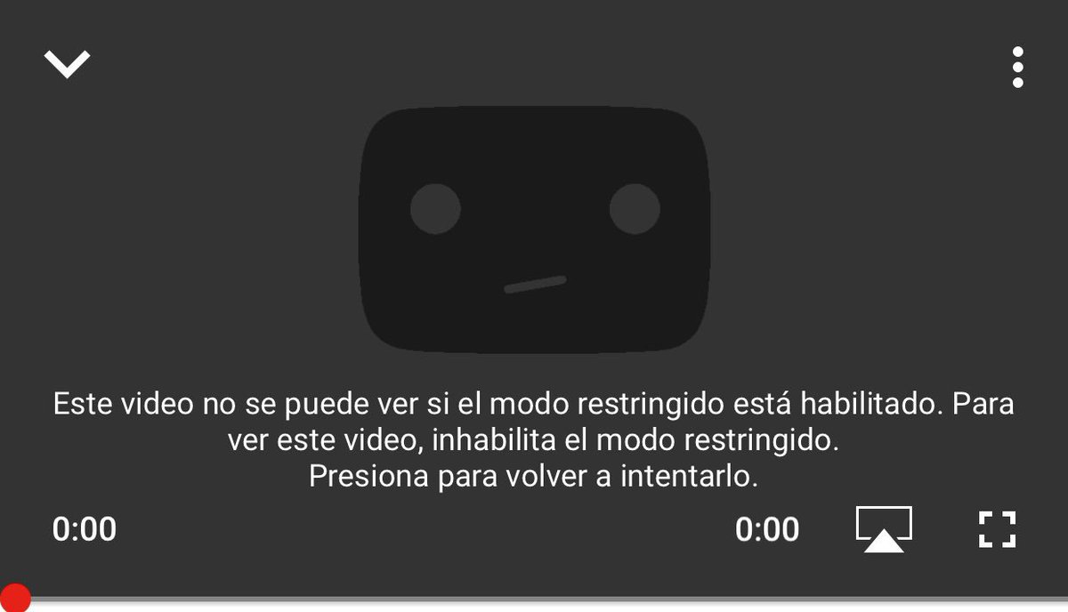 cr_pride's tweet image. Esto es lo que sale con el nuevo #StrictMode en los videos LGBTI+ #YouTubeIsOverParty