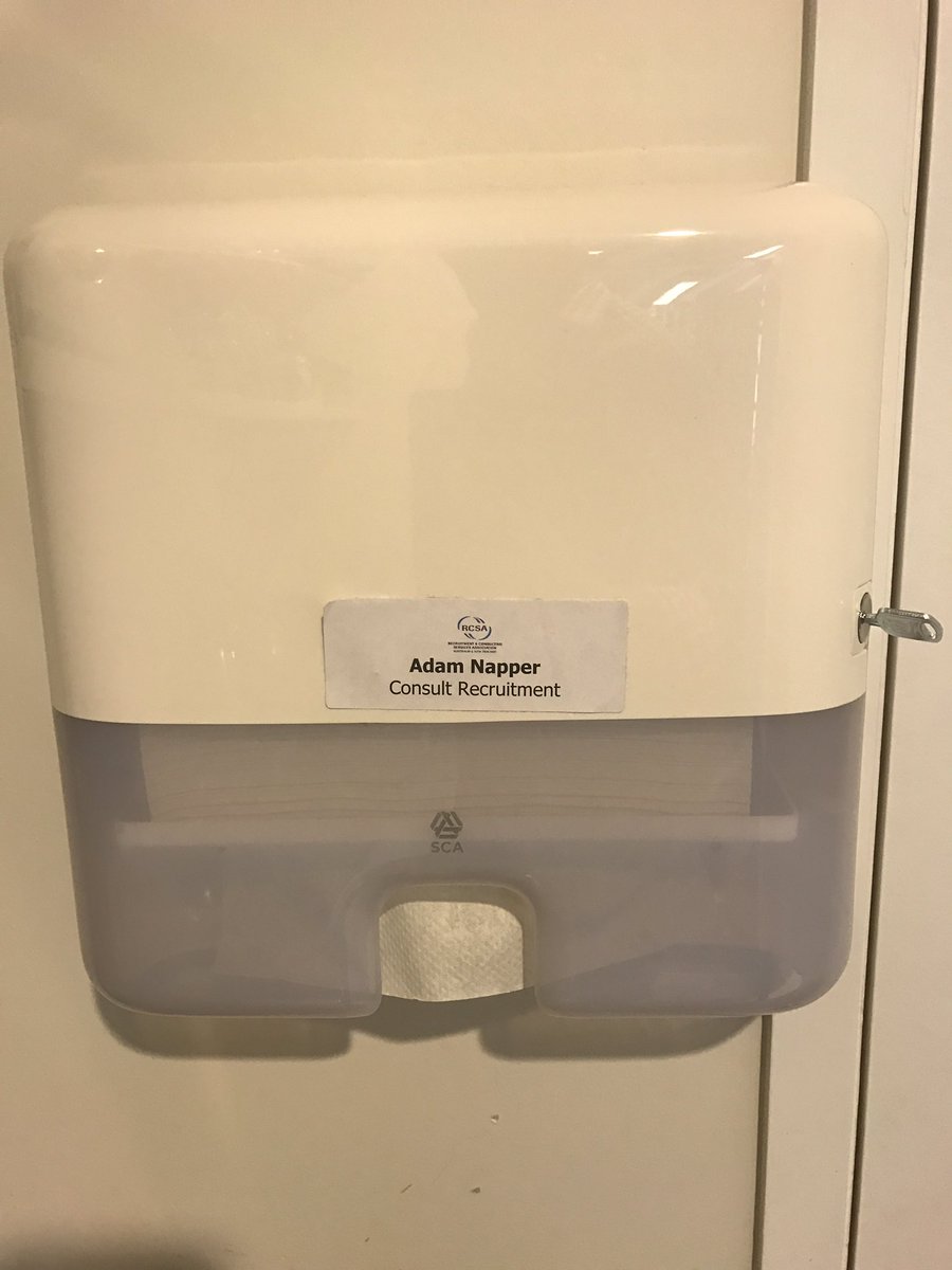 Not sure what to make of my new colleagues naming the hand towel dispenser after me at <a href="/consultnz/">Consult Recruitment</a>!!! #financejobs #nzjobs