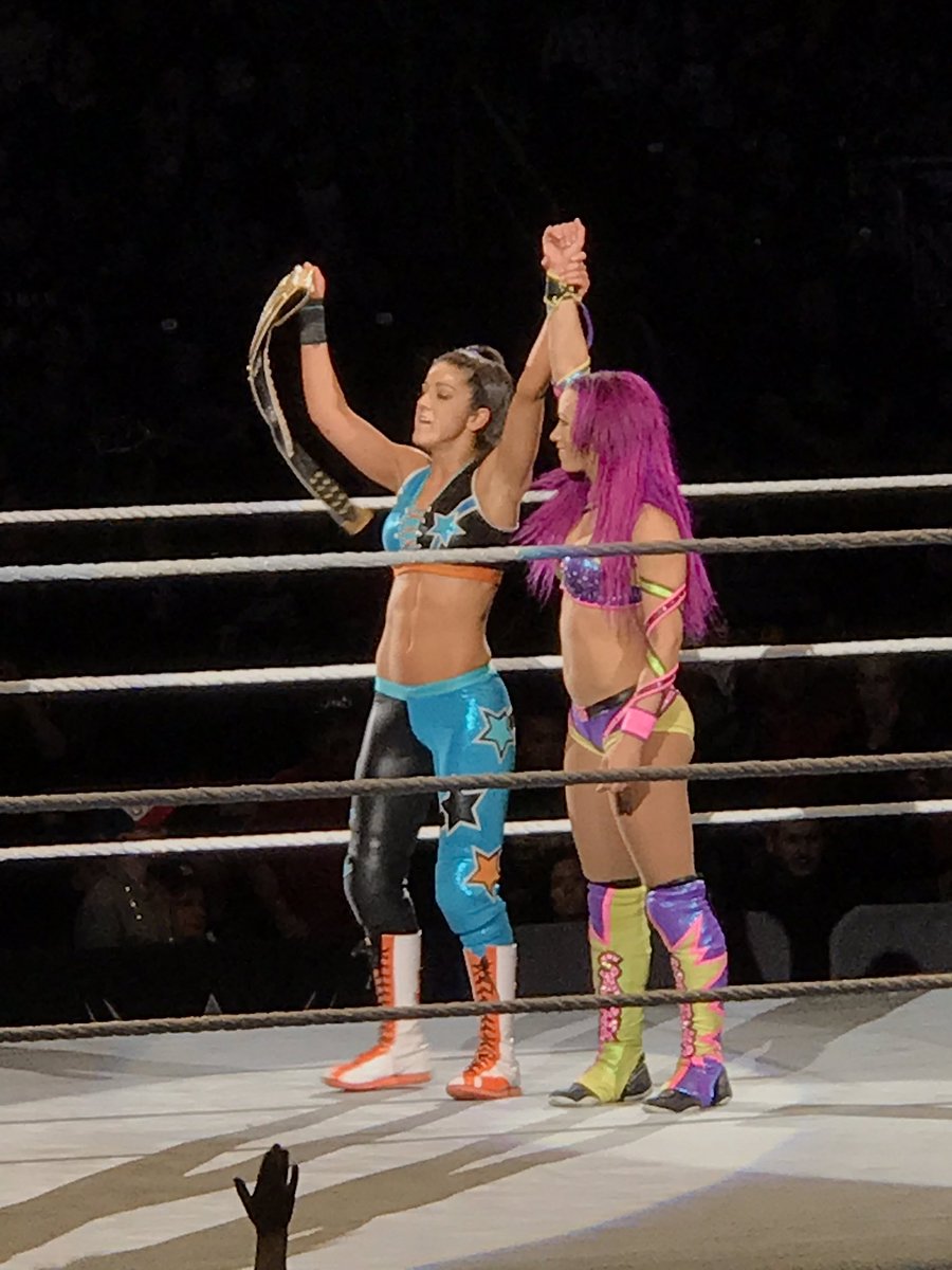 qabriels's tweet photo. My girls @SashaBanksWWE and @itsBayleyWWE! #WWEHershey #FriendshipGoals https://t.co/KRqV0ErpFi