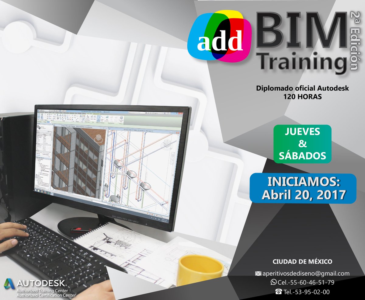 ADD_estudio's tweet photo. Nuestra segunda edición Diplomado ADD BIM TRAINING inicia 20 de abril 2017, informate de la promoción!
#BIM #arquitectura #Autodesk #ADDdc https://t.co/Yd2PHcjXNw