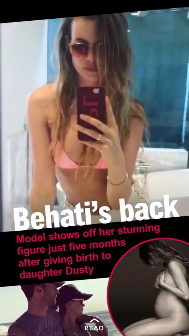 FansBehati's tweet photo. Behati was featured on DailyMail's Snapchat - @BeePrinsloo https://t.co/wTgT8AhyfT