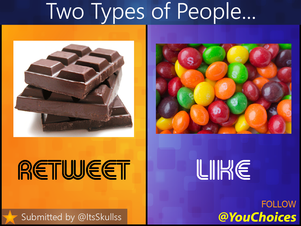 YouChoices's tweet photo. 2 types of people... https://t.co/derpnwIQPY
