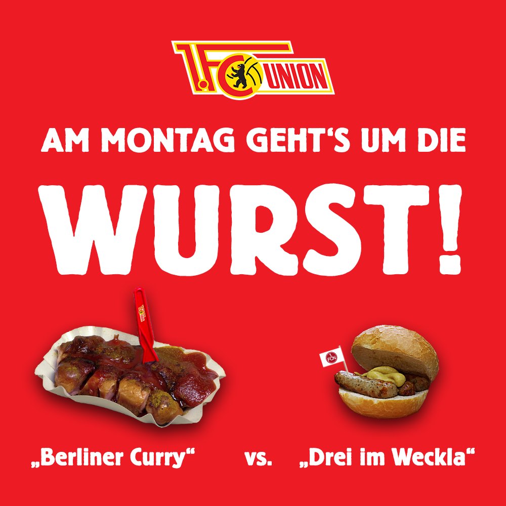fcunion's tweet photo. Und? Seid Ihr auch schon ganz heiß? #matchday #fcunion #FCUFCN https://t.co/TVgPyNsfa5