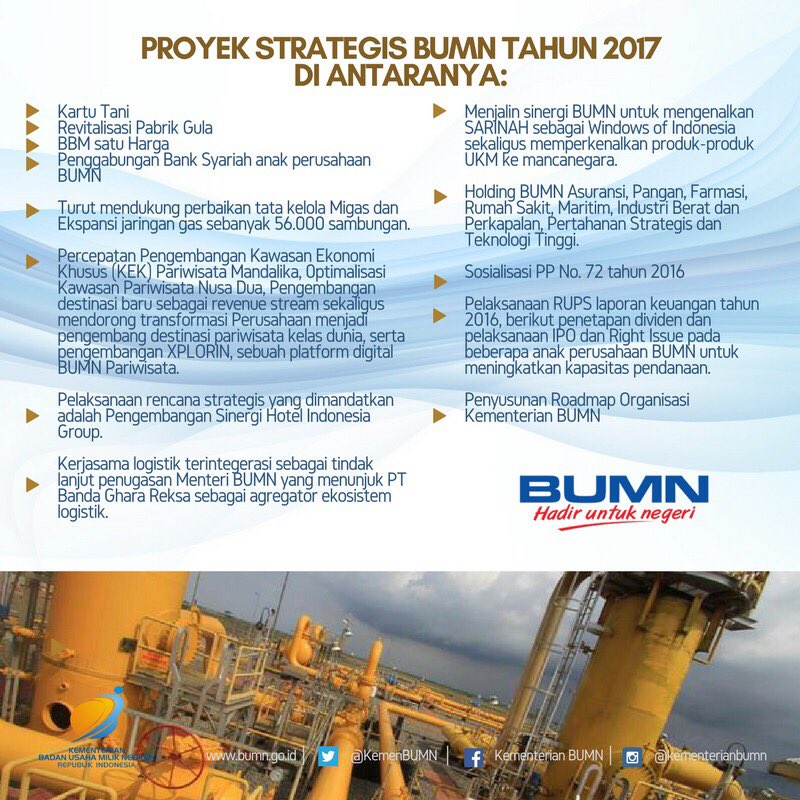 Pelindo On Twitter Nah Berikut Adalah Kiat Kiat Serta Proyek Strategis Bumn Di Tahun 2017 Ini Mantap Kan Bumnuntukindonesia