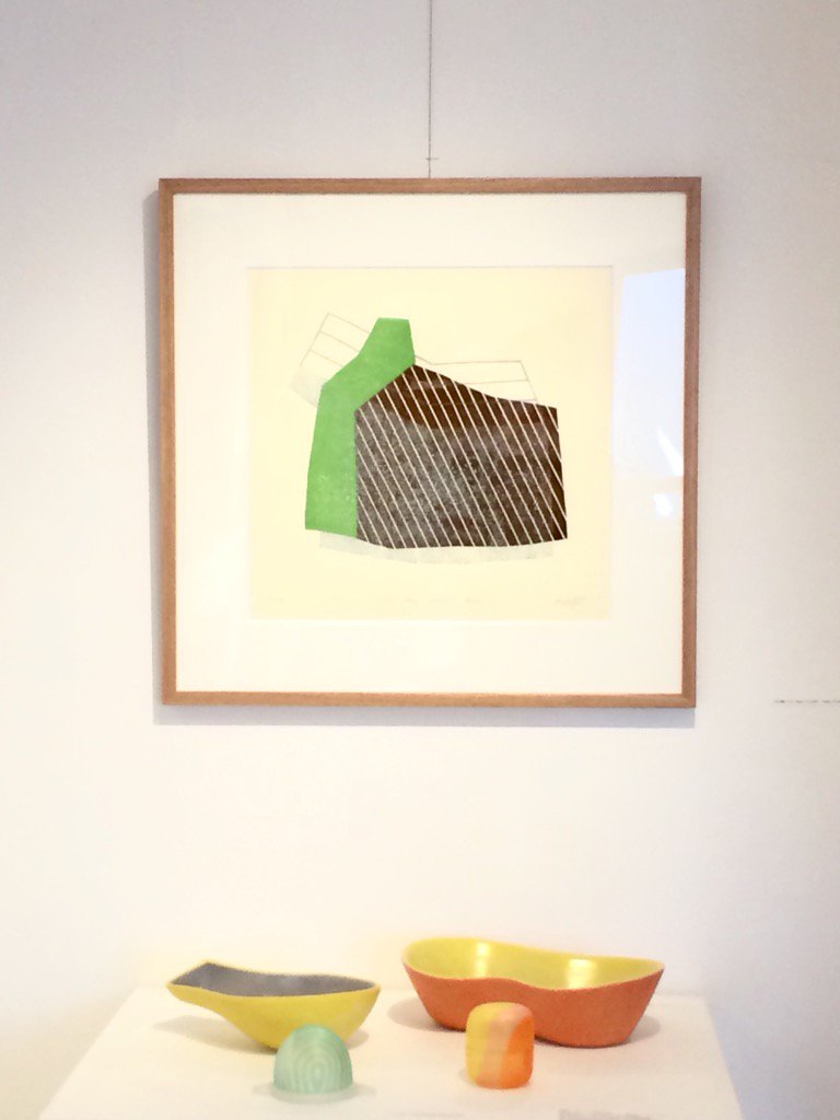 WATERMARK_arts's tweet photo. 本日も17時までです。懐かしい竹崎勝代さんの初期の頃の作品「ある晴れた日」。お嫁入りが決まりました。絶版なのでもう見れなくなってしまうのでちょっと名残惜しい。。 #woodcut #木版画 #くにたち #国立市 #版画 #39art https://t.co/ZVTZynzn26