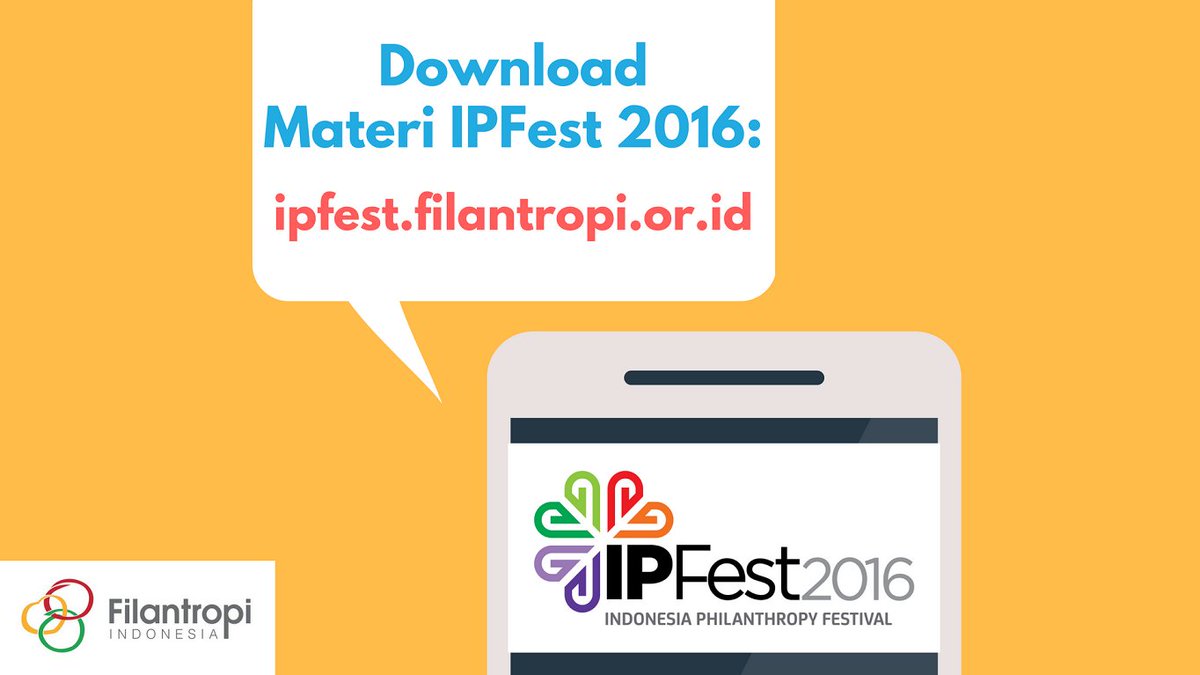 FilantropiINA's tweet photo. Unduh materi narasumber dalam rangkaian acara Indonesia Philanthropy Festival 2016 #IPFest2016 di https://t.co/QZHMue3b1R https://t.co/JDY9DWFaFA