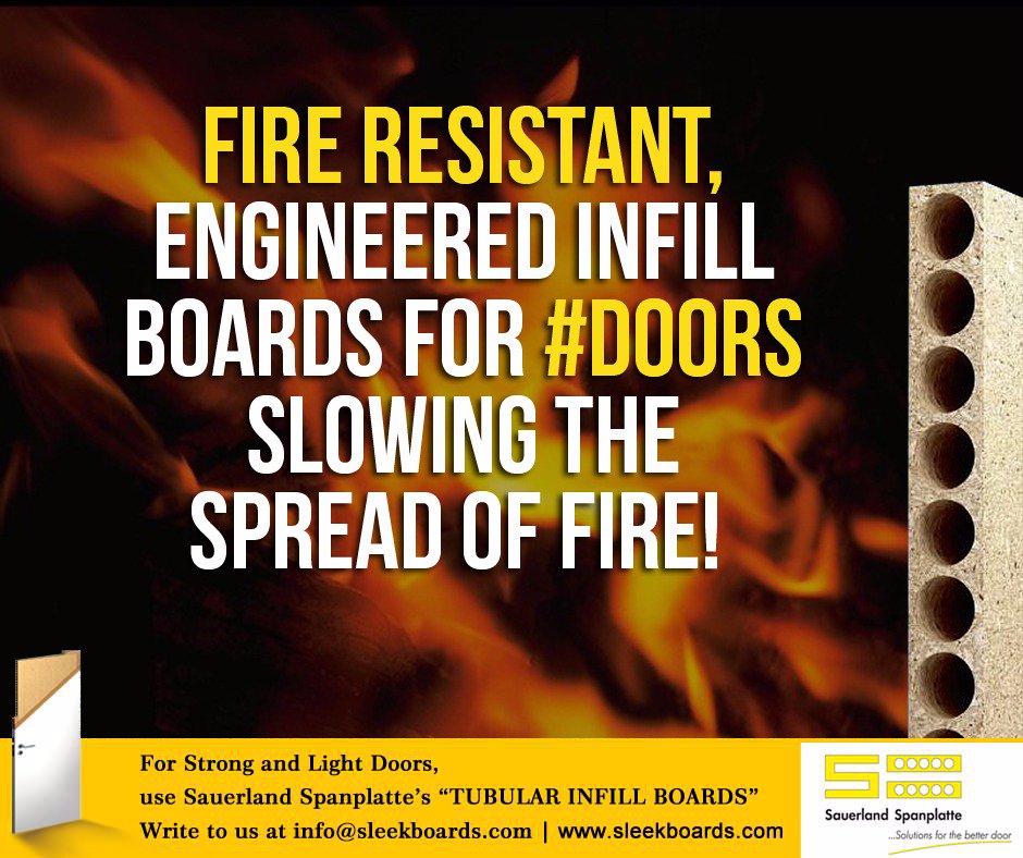 SleekBoards's tweet photo. Fire Resistant,Engineered infill boards for #doors slowing the spread of fire!#Sleekboards To Know More:-https://t.co/YLbL1vmmre https://t.co/oCF8C9VgOg
