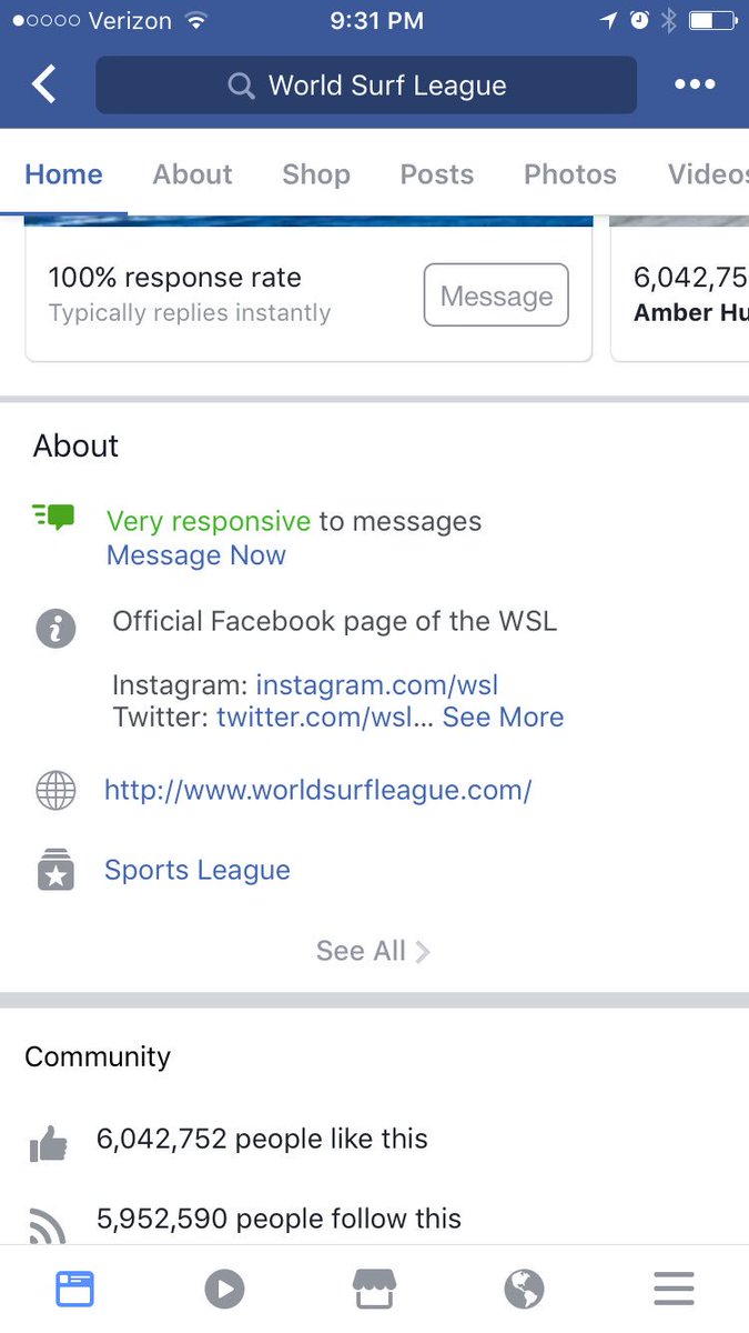 We're just curious about facts.

The @WSL has six million followers on <a href="/facebook/">Facebook</a> - the LARGEST social media presence on earth.
