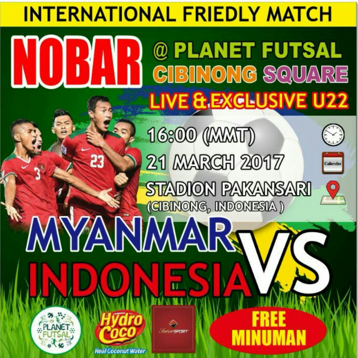 Datang dan ramaikan hanya di Planet Futsal Cibinong square . Jangan sampai ketinggalan yaa guys ..