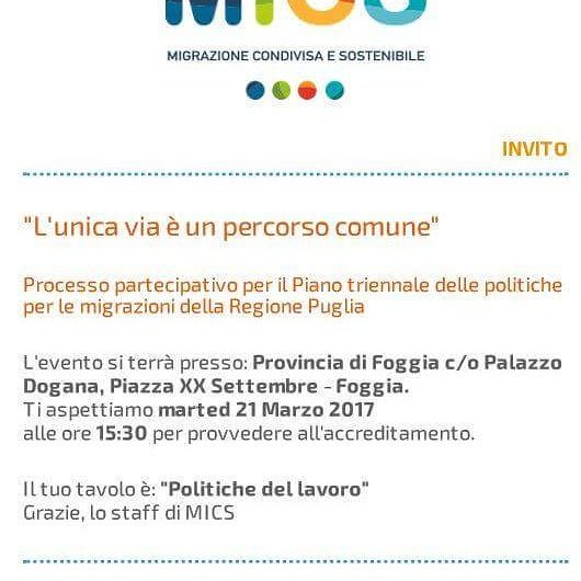 webstefano85's tweet photo. #foggia #pianotriennalemigrazioni #mics #regionepuglia https://t.co/QzKF2MGwv5