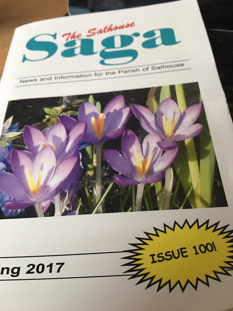 Great to receive the 100th edition of #Salhouse Saga this morning - brilliant read!