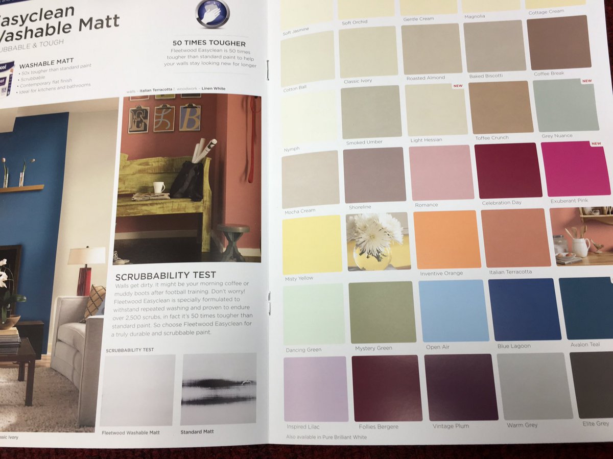 Fleetwood Paint Colours Chart