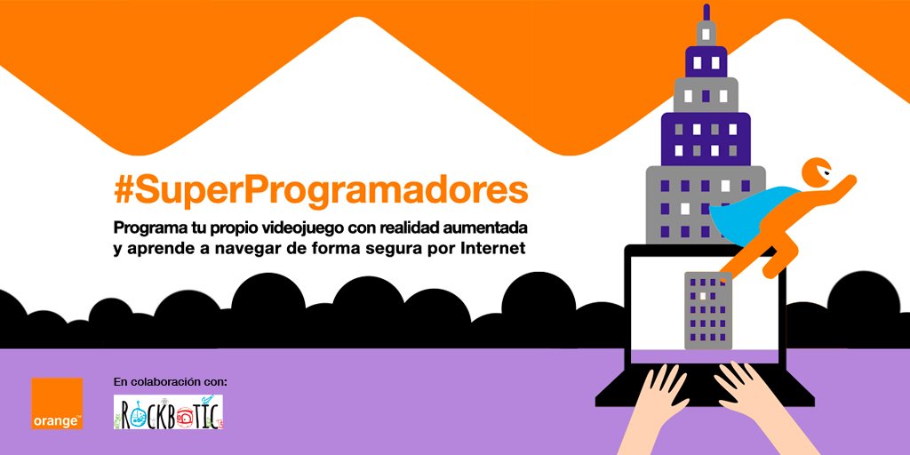MASORANGE_ESG's tweet photo. #SuperProgramadores @orange_es con realidad aumentada, próximo taller en Madrid, ¡apúntate! https://t.co/fVu36mOhXW con @rockbotic_com https://t.co/DFDSP2q8PI