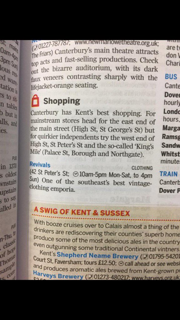 Revivals mentioned in The Lonely Planet as the best vintage shop in the South East. Looks forward to seeing you soon