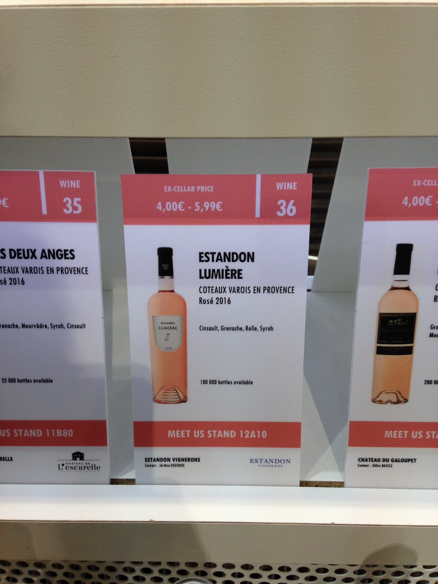 MattBARRERE's tweet photo. Our Lumière is available to taste @vinsdeprovence stand @EstandonV https://t.co/OwD0K5S6zc