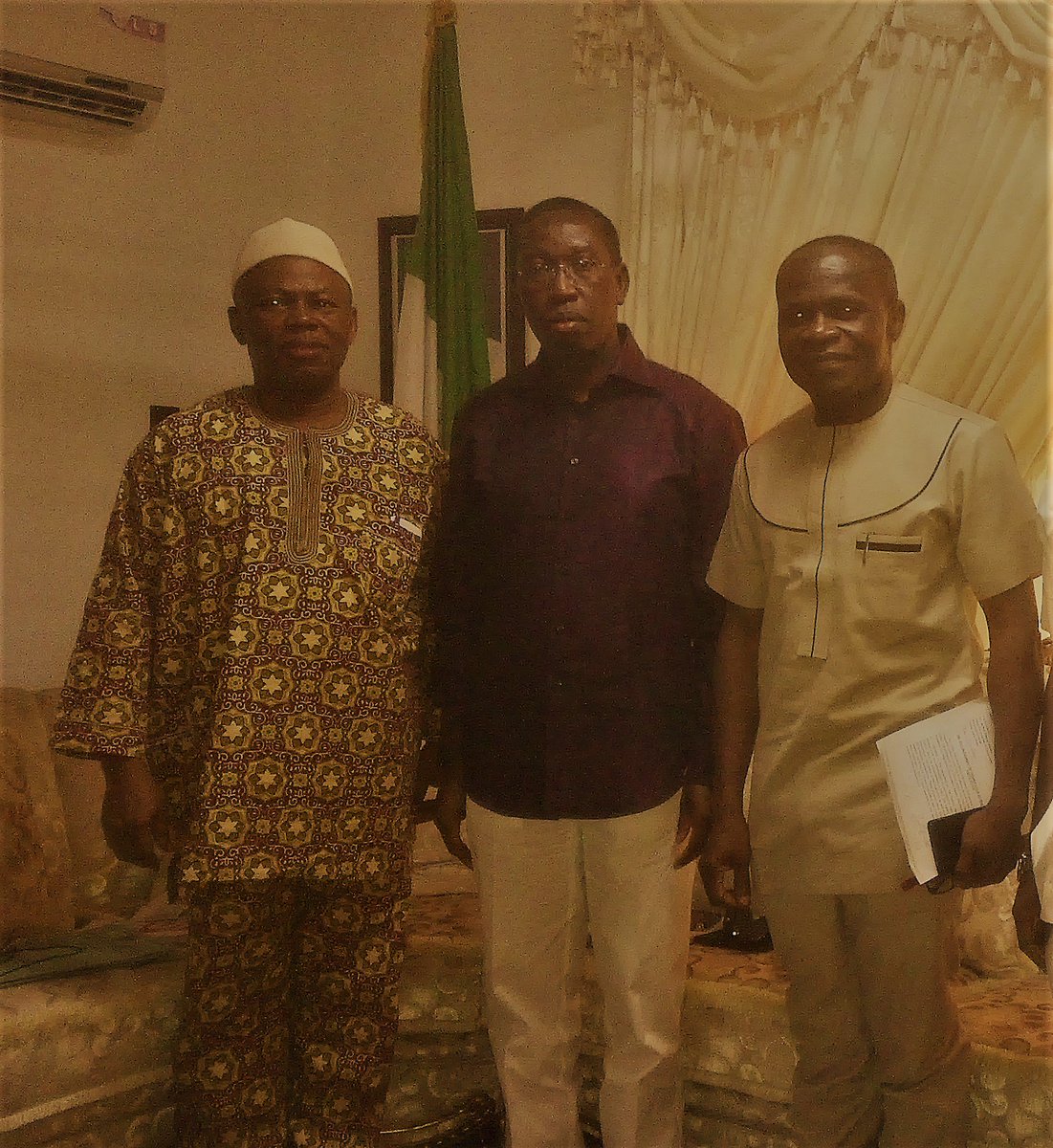 NESREANigeria's tweet photo. COURTESY CALL!
@dgNESREA recently met with @GovIfeanyiOkowa, to solicit support for the establishment of a Field Office in Asaba,Delta State https://t.co/fW2VXESRIa