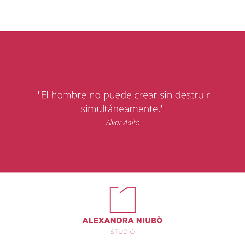 AlexandraNiuboS's tweet photo. 💣 C R E A R 💣 
"El hombre no puede crear sin destruir simultáneamente."  Alvar Aalto
#DesingYourWay #Barcelona #Arquitectura #Interiorismo https://t.co/qjOZYPuTIk
