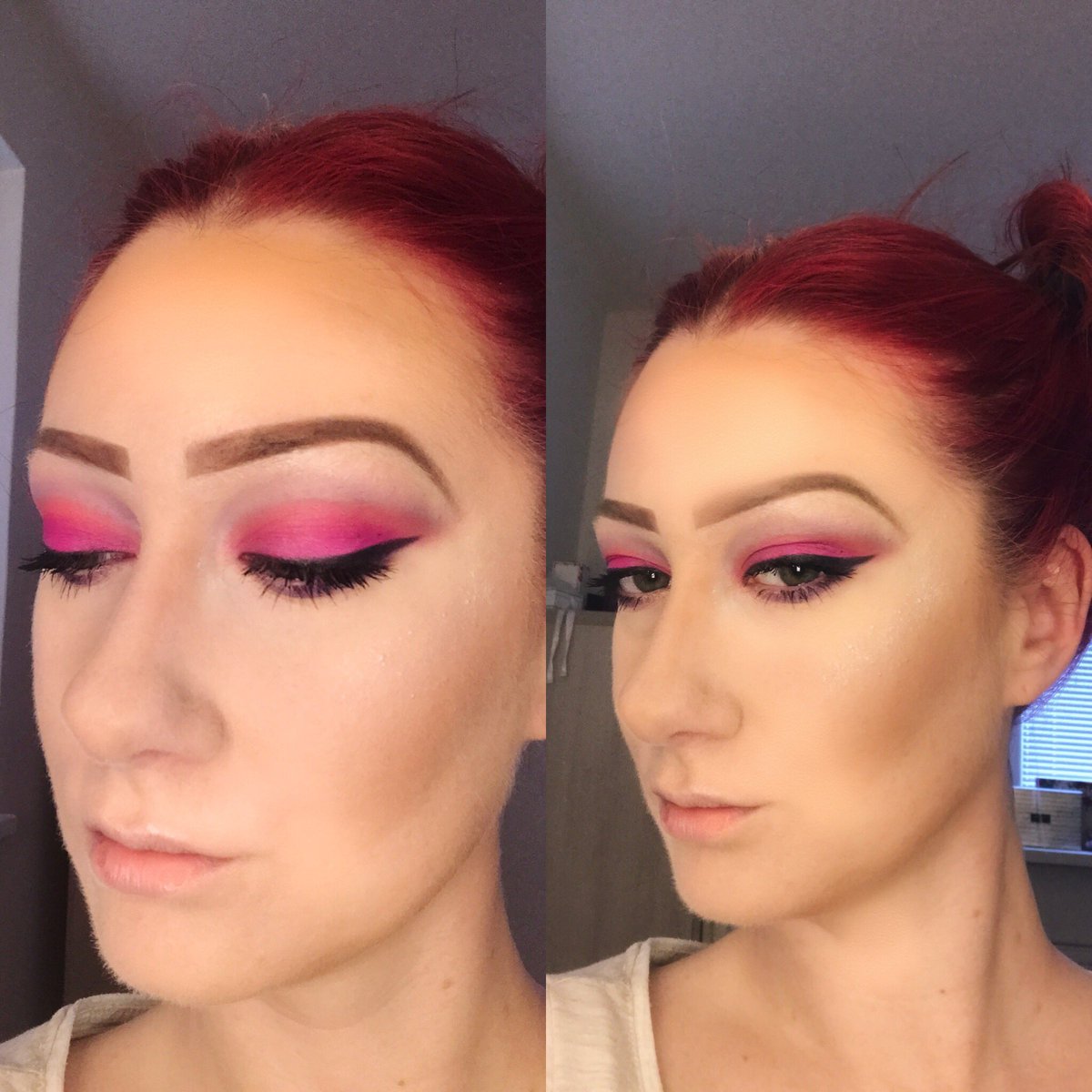 PixieDollBlog's tweet photo. #motd #todaylook #makeupblogger #makeupobsessed #makeupaddiction #beautybypixiedoll #beautyblogger #pinksensation @bhcosmetics https://t.co/P3amUUzfcw