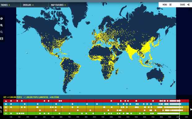 کس زمانے میں کتنے آدمی تھے nuktanazar.sujag.org/world-populati… via <a href="/Sujag_Tweets/">Sujag Tweets</a>  #population inforgraphics  #History