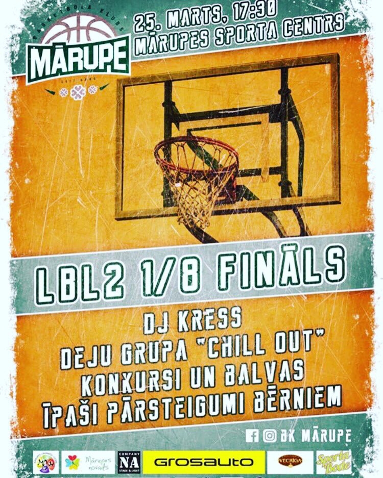 LBL2 playOff trakums var sākties. Tev tur ir jābūt , jānāk jaizbauda basketbola svētki kopā ar mums. Būs super👍