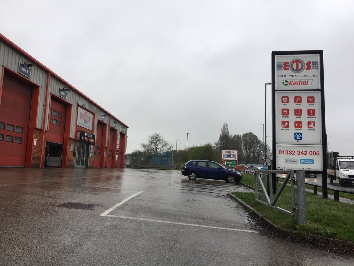 edentyres's tweet image. We're open as normal at #alfretonroad #Derby - despite the problems at #ChesterGreen #MondayMorning #RainyDay