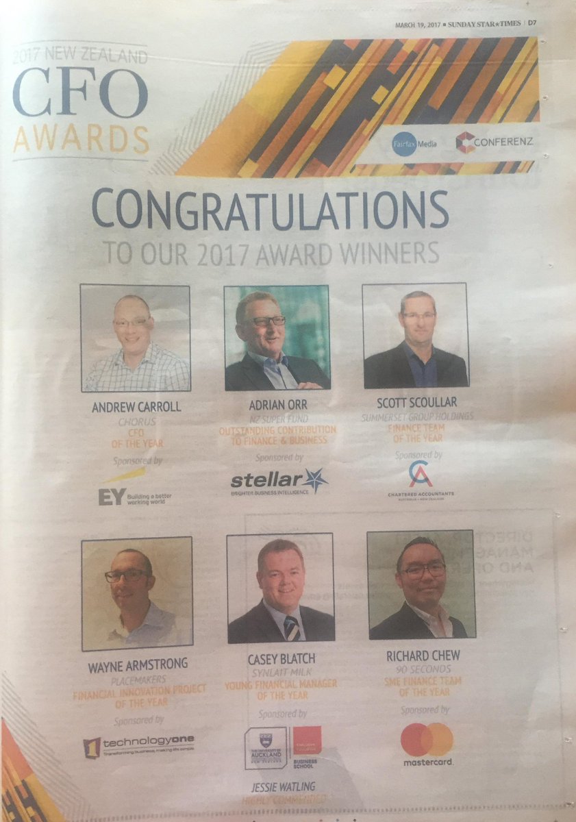 Richard Chew (@richardchew) on Twitter photo Stoked to be the winner #CFOawards2017 - Finance Team of the Year category <a href="/90secondstv/">90 Seconds</a> sponsored @EY_NewZealand <a href="/Mastercard/">Mastercard</a> @Conferenz Stoked to be the winner #CFOawards2017 - Finance Team of the Year category <a href="/90secondstv/">90 Seconds</a> sponsored @EY_NewZealand <a href="/Mastercard/">Mastercard</a> @Conferenz