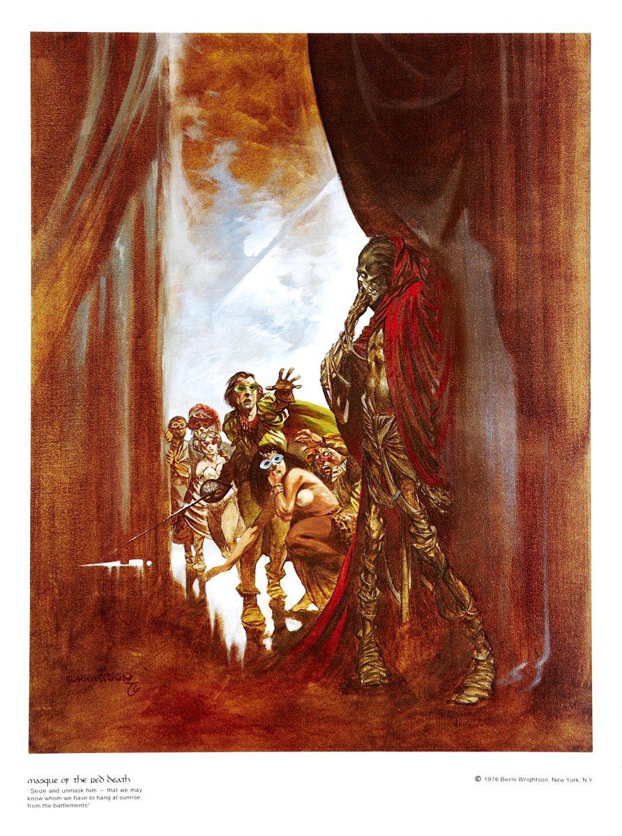 MasqueradeOfRed's tweet photo. A great artist named Bernie Wrightson has left us. Here is his depiction of The Masque Of The Red Death: #edgarallanpoe #poe #art #artist https://t.co/sZfqbKyXy4