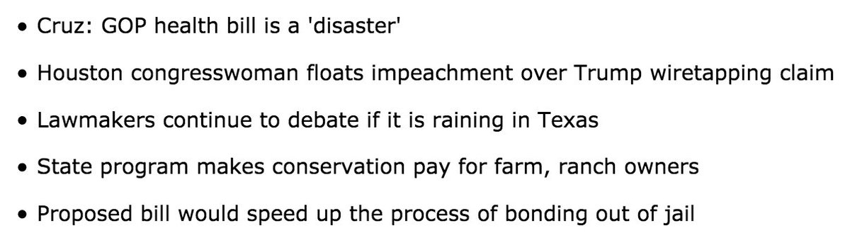SayfieReviewTX's tweet photo. Sayfie Review Texas is live. Here's what TX politicos will be talking about today >> https://t.co/ZU4CvnLNQr https://t.co/JEPsPmo1op
