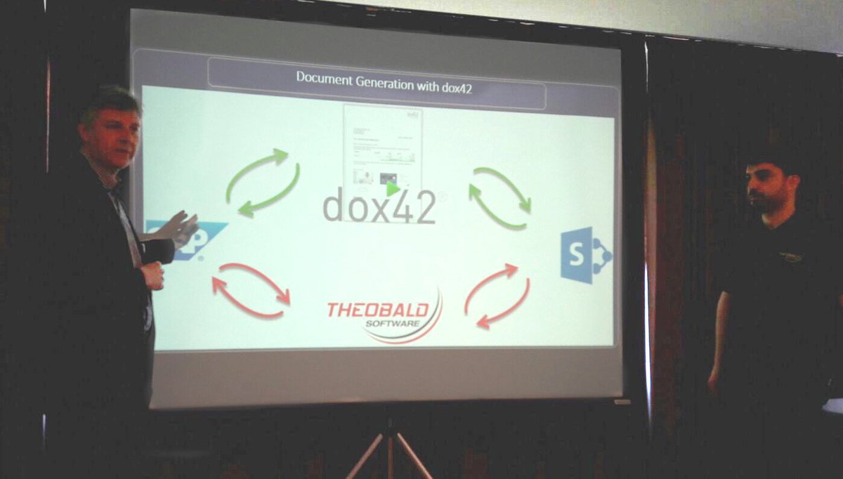 dox42's tweet photo. Great session w/ Khoder of #TheobaldSoftware & Christian #dox42 @ Evoluday of our partner @evolusyssa in Geneva - Thanks! #SharePoint #SAP https://t.co/dX9rTOGbyw