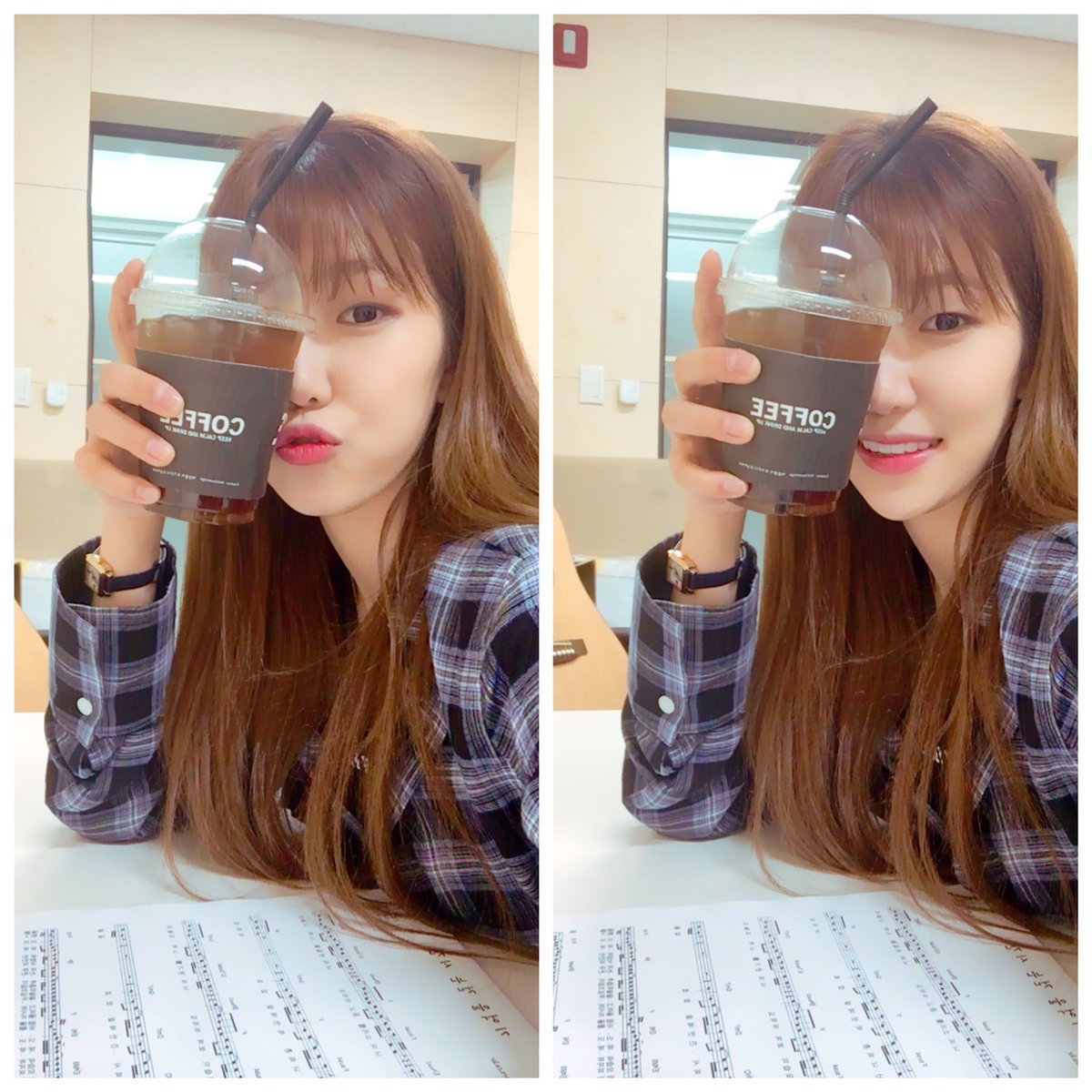 WJSN_Cosmic's tweet photo. [#우주소녀 #다원] 우정우정 요즘 날씨가 너무 좋아조아요 😍 오늘같은 날 커피를.. ><뀨.. 우리 또 만나요들레히~~~~~~~사랑해용 https://t.co/YTz35eB1QI