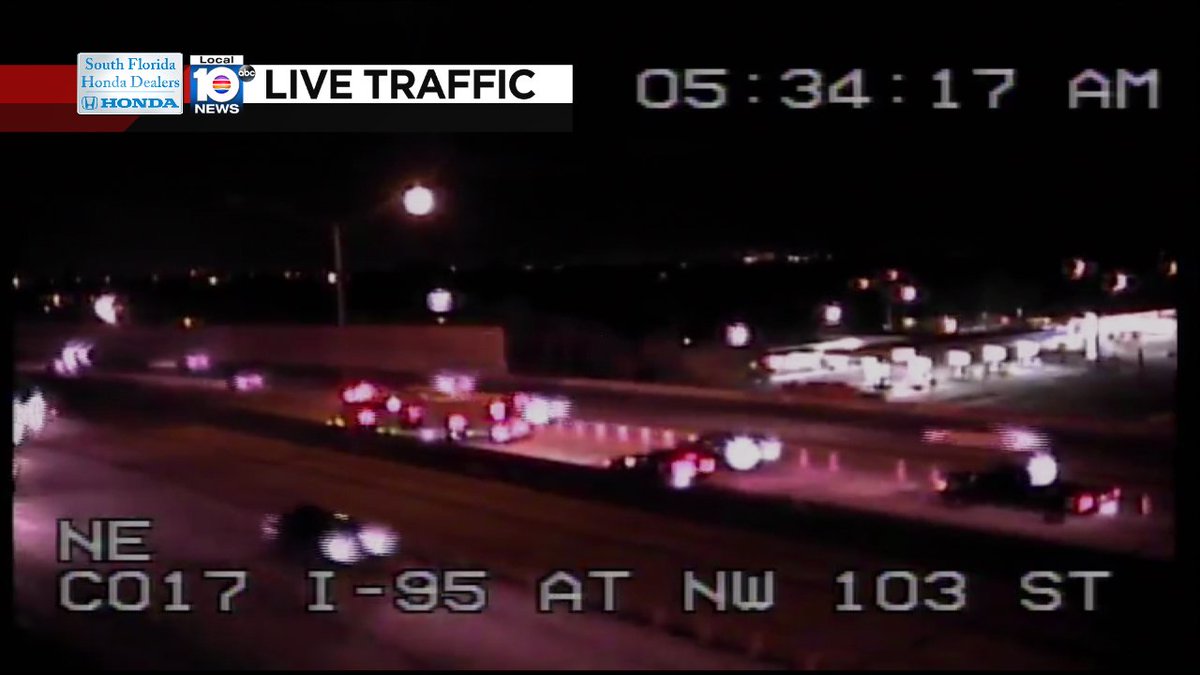 Crash on I-95 NB Express at NW 103rd St #traffic https://t.co/g3Ylx4jBVh