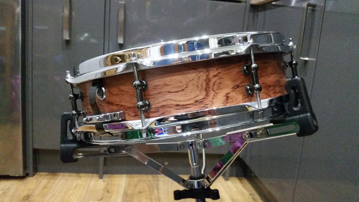 NCDShells's tweet photo. Scott Boyd sent us pics of his finished shell. Wow.10ply Bubinga 14x4. Free snare shell offer running until 31st March. #mondaymotivation https://t.co/XToyUhc3kz