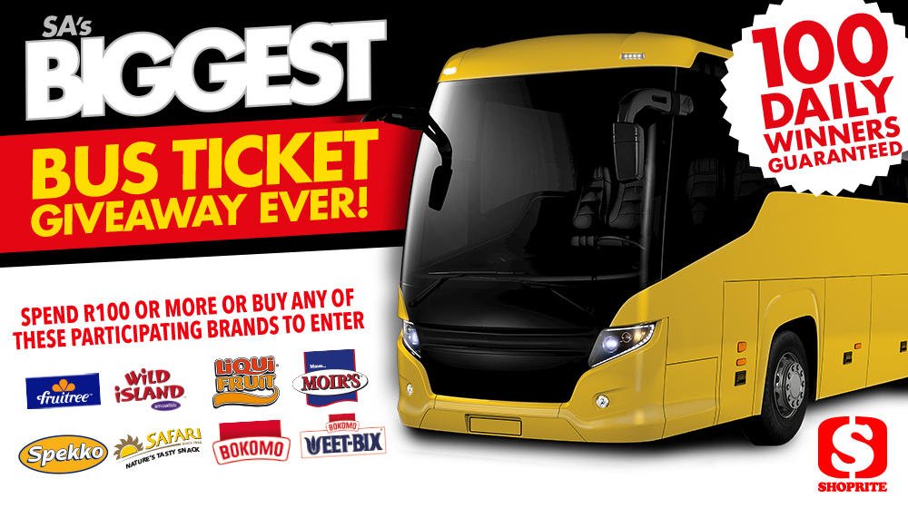 shoprite bus ticket