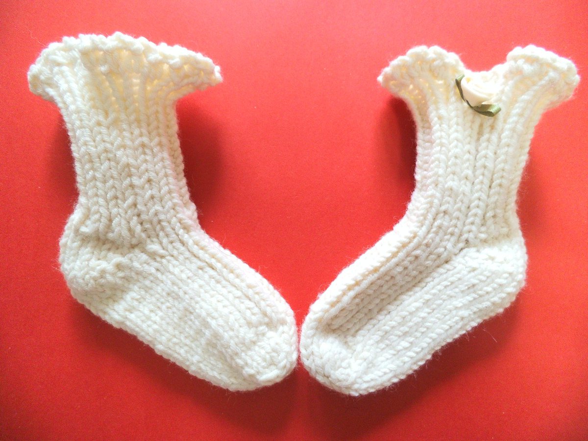 solveigakiran1's tweet photo. Crib socks, White baby girl's socks with flower, Hand knit baby sock… https://t.co/2fdAfKFVFp #Etsy #SocksWithFlower https://t.co/NBXhJWjYku