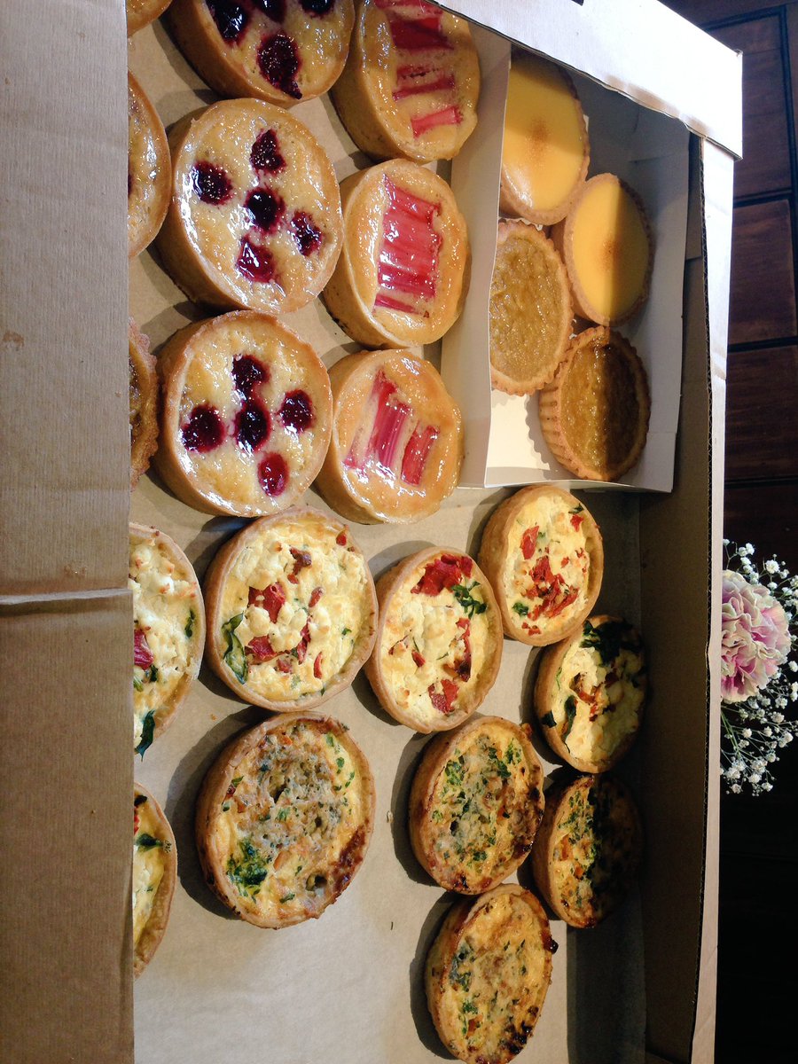 leadenhamtea's tweet photo. Beautiful selection of handmade tarts from @HambletonBakery just delivered... #artisan #thebest #hambletons https://t.co/myPVBOXGgP