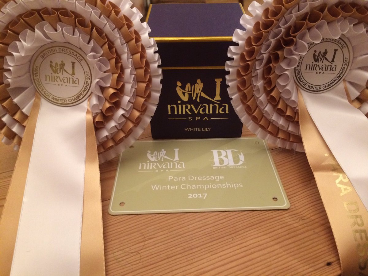 Thank you <a href="/nirvanaspa/">Nirvana Spa</a>, <a href="/britishdressage/">British Dressage</a> and <a href="/ValeviewEC/">ValeView</a> for a great weekend at the Para Winter Champs.