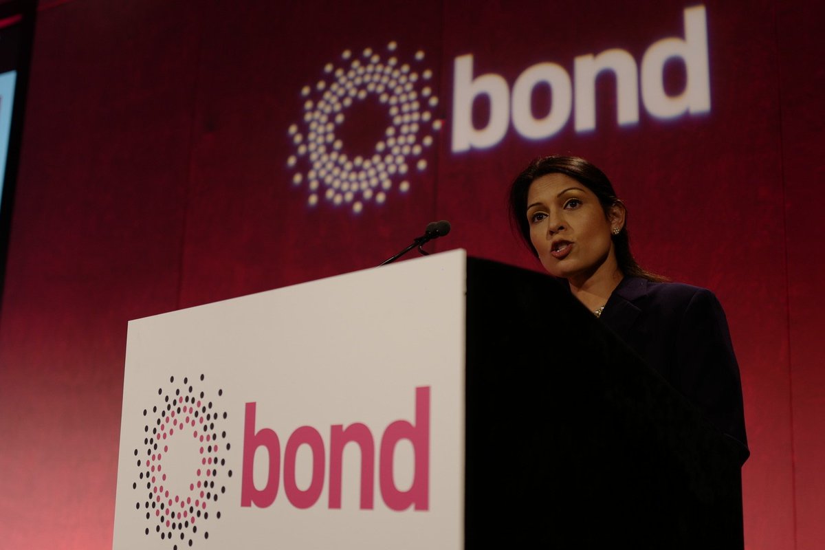 bondngo's tweet photo. A robust defence of #UKaid and the important role UK INGOs play this morning by Priti Patel @patel4witham #bondconf https://t.co/V5grMZJBMc