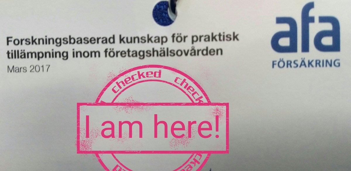 Nu på AFA slutseminarium! Research evidence and practice in the debate &amp; presentations. #fhv #afaforsakring.