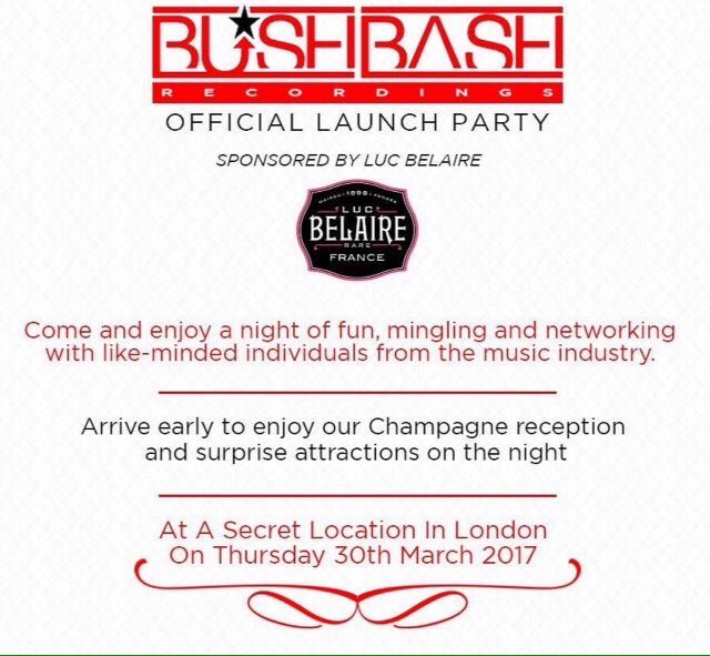 Morning... the buzz for this event is 🔥🔥🔥 Don't miss it! <a href="/McBushkin/">MC BUSHKIN</a> Label Launch #secretlocation #Mygoshhhh