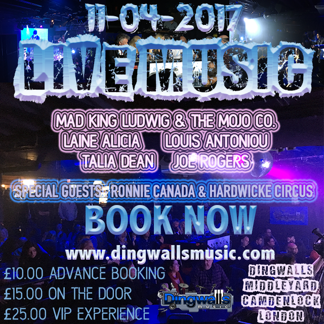 MusicDingwalls's tweet photo. @RONNIECANADA @HardwickeCircus @lainealicia @TaliaDeanMusic @JosephRogers90 @Louis_antoniou @mklmojoco Playing Live 11 April @Dingwalls https://t.co/nnoMJoZF0v
