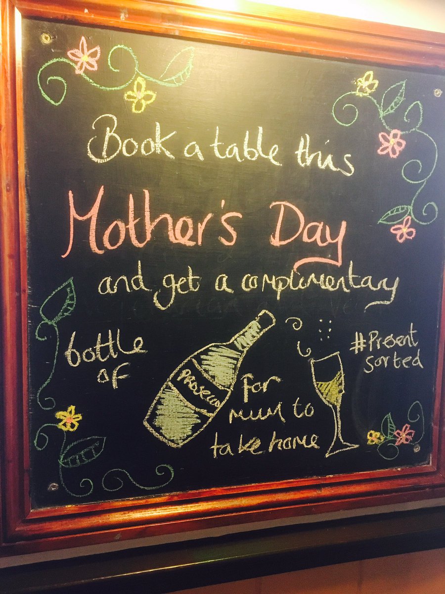 Still a few spaces left this Sunday book your table 01603 632447 and get a complimentary bottle of Prosecco for mum to take home