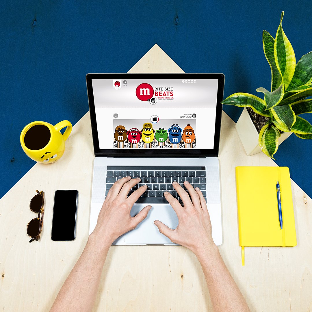 mmschocolate's tweet image. Use your downtime to tune up your #bitesizebeat. Go to bitesizebeats.com for a chance to showcase your own 🔥 beats on TV! @Incredibox_