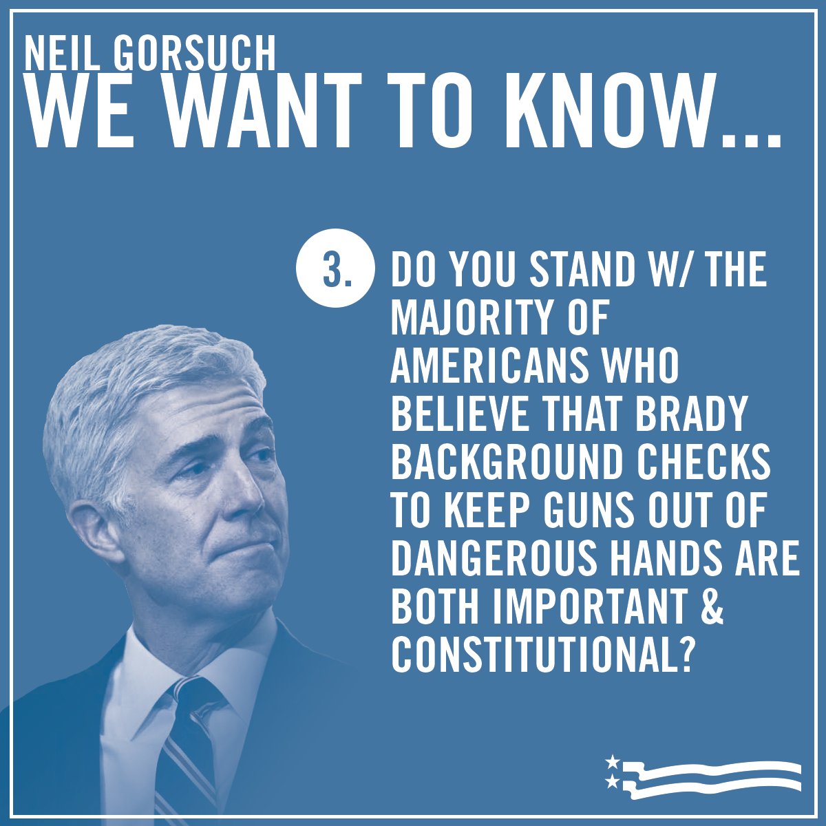 bradybuzz's tweet photo. The hearing for #SCOTUS nominee #Gorsuch is underway. We want to know where Gorsuch stands when it comes to preventing gun violence. https://t.co/ymawO55eWO